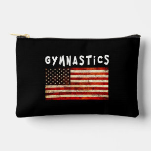 Turnkunst Grunge American USA-Flagge Zubehörtasche