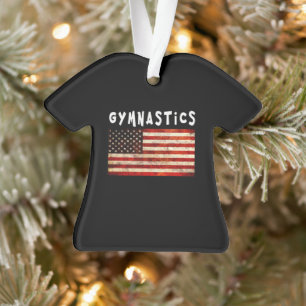 Turnkunst Grunge Amerikanische USA-Flagge Ornament