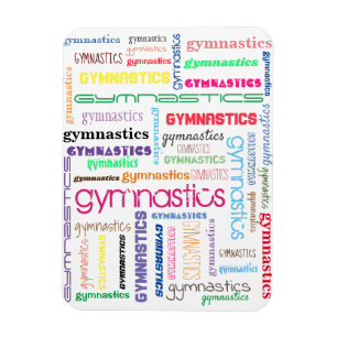 Turnkunst-Typografie Flexibles Foto-Magnet Magnet