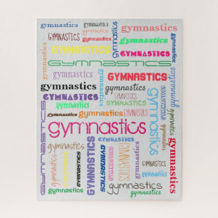 Turnkunst-Typografie-Puzzle Puzzle