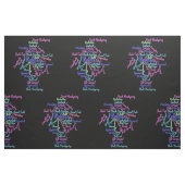 Turnkunst Wortwolke Stoff (Fat Quarter (45,7 x 55,9 cm))