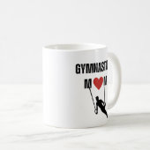 Turnmama (männlicher Athlet) Kaffeetasse (VorderseiteRechts)