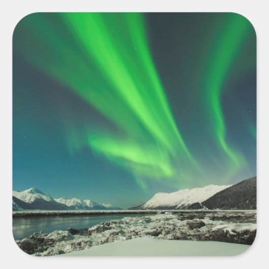 Turnonce Arm Aurora Quadratischer Aufkleber (Vorderseite)