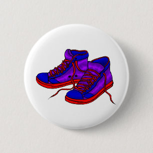 Turnschuh-Abzeichen Button