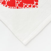 Turnschuhe mit roten Herzen und Gymnast. Fleecedecke (Ecke)