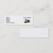 Turnschuhe, Name, Adresse 1, Adresse 2, Kontakt 1… Mini Visitenkarte (Vorne/Hinten)