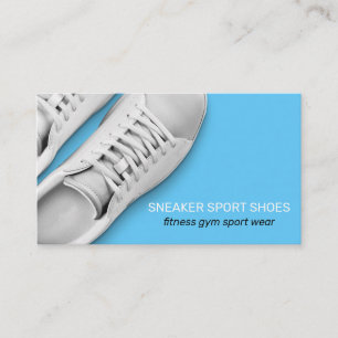 Turnschuhe Sport Fitnessbekleidung Visitenkarte