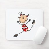 Turnstangemädchen-Turnen-Mauspad Mousepad (Mit Mouse)
