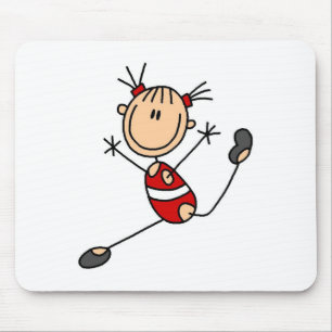 Turnstangemädchen-Turnen-Mauspad Mousepad