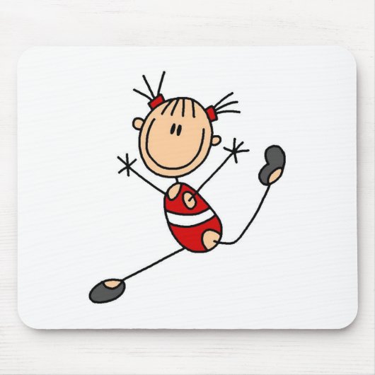 Turnstangemädchen-Turnen-Mauspad Mousepad (Vorne)