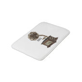 Turntable Cartoon Badematte (Schrägansicht)