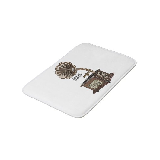 Turntable Cartoon Badematte (Schrägansicht)