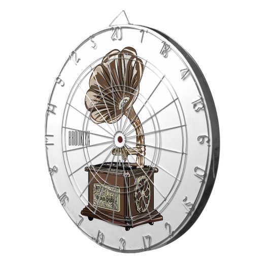 Turntable Cartoon Dartscheibe (Vorderseite rechts)