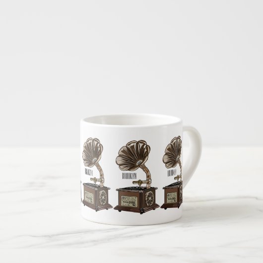 Turntable Cartoon Espressotasse (Vorderseite Rechts)