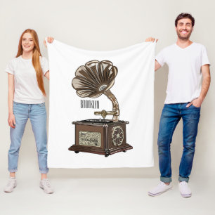 Turntable Cartoon Fleecedecke