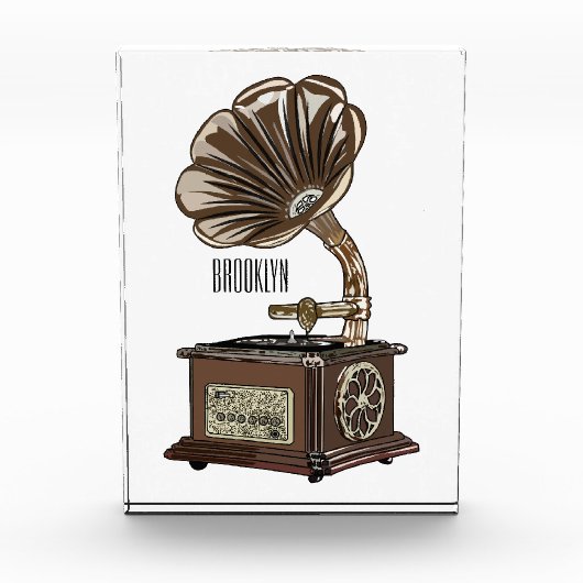 Turntable Cartoon Fotoblock (Vorderseite)