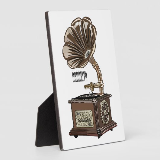 Turntable Cartoon Fotoplatte (Seite)