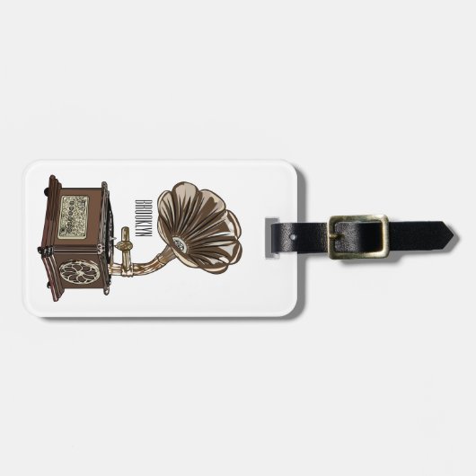 Turntable Cartoon Gepäckanhänger (Vorderseite horizontal)