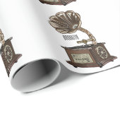 Turntable Cartoon Geschenkpapier (Rolleneckpunkt)