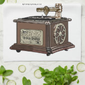 Turntable Cartoon Geschirrtuch (Gefaltet)