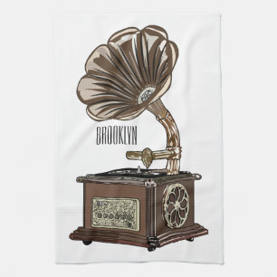 Turntable Cartoon Geschirrtuch