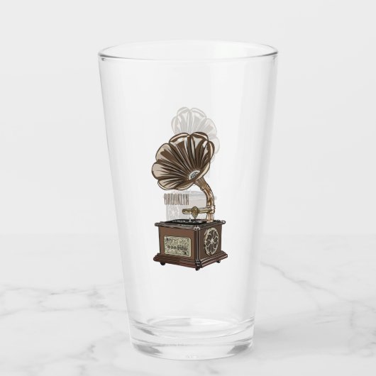 Turntable Cartoon Glas (Rückseite)