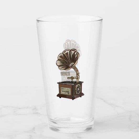 Turntable Cartoon Glas (Vorderseite)