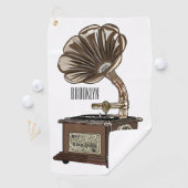 Turntable Cartoon Golfhandtuch (Insitu)