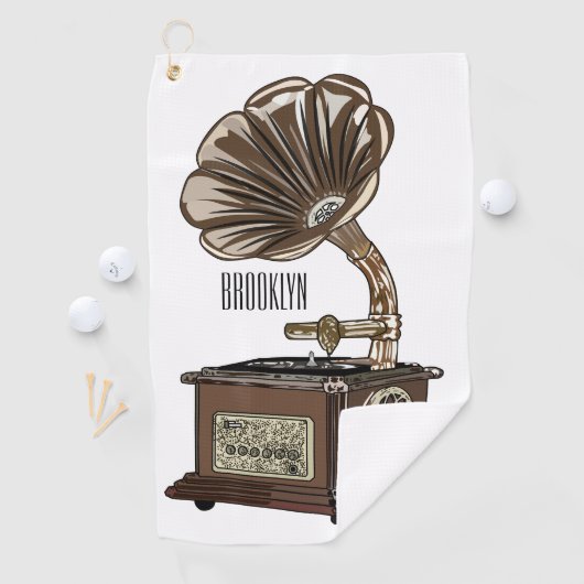 Turntable Cartoon Golfhandtuch (Insitu)