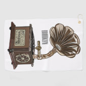 Turntable Cartoon Golfhandtuch (Horizontal)