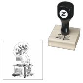 Turntable Cartoon Gummistempel (Stempel)