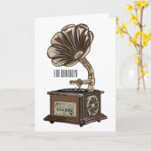 Turntable Cartoon Karte (Gelbe Blume)
