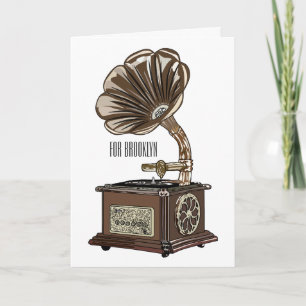 Turntable Cartoon Karte