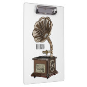 Turntable Cartoon Klemmbrett (Rechts)