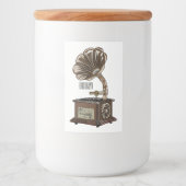 Turntable Cartoon Lebensmitteletikett (Vorderseite)