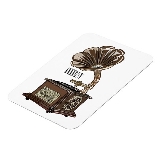 Turntable Cartoon Magnet (Linke Seite)