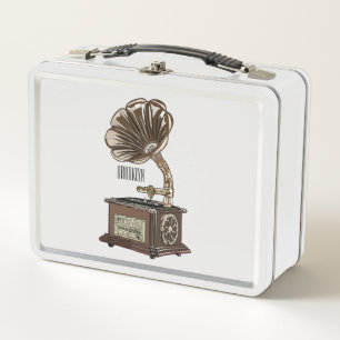 Turntable Cartoon Metall Brotdose