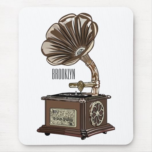 Turntable Cartoon Mousepad (Vorne)