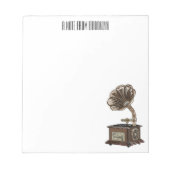 Turntable Cartoon Notizblock (Vorderseite)