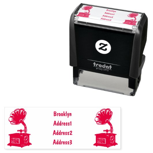 Turntable Cartoon Permastempel (Beispiel)