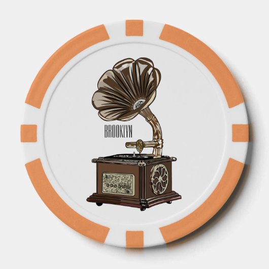 Turntable Cartoon Pokerchips (Vorderseite)