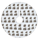 Turntable Cartoon Polyester Weihnachtsbaumdecke (Vorderseite)