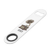 Turntable Cartoon Speed Flaschenöffner (Vorderseite Schrägansicht)