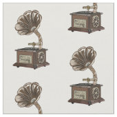 Turntable Cartoon Stoff (Nahaufnahme)