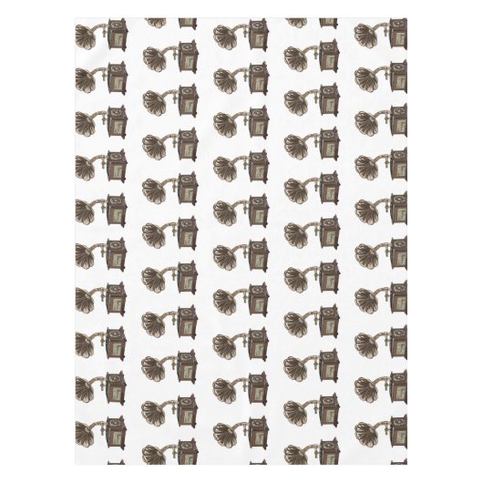 Turntable Cartoon Tischdecke (Vorderseite)