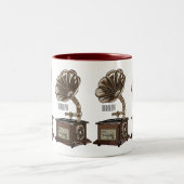 Turntable Cartoon Zweifarbige Tasse (Mittel)