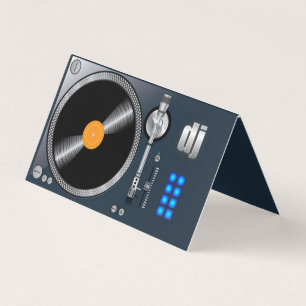Turntable dd gefaltete Visitenkarte Visitenkarten