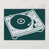 Turntable der Alten Schule Postkarte (Vorderseite)