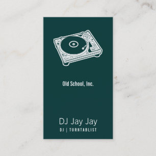 Turntable der Alten Schule Visitenkarte