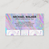 Turntable | DJ | Irisierend Visitenkarte (Vorderseite)